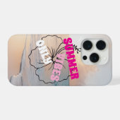 ハイビスカス サマー iPhone カーゼ iPhoneケース (裏面横)