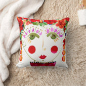 ハイビスカス – ジプシーガーデンガールコットンピロー クッション (ブランケット)