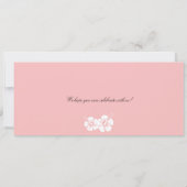 ハイビスカス ジャマイカ 搭乗券 ウェディング 招待状 (裏面)