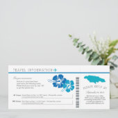 ハイビスカス・ジャマイカ　搭乗券 | 宿泊情報 招待状 (スタンド正面)