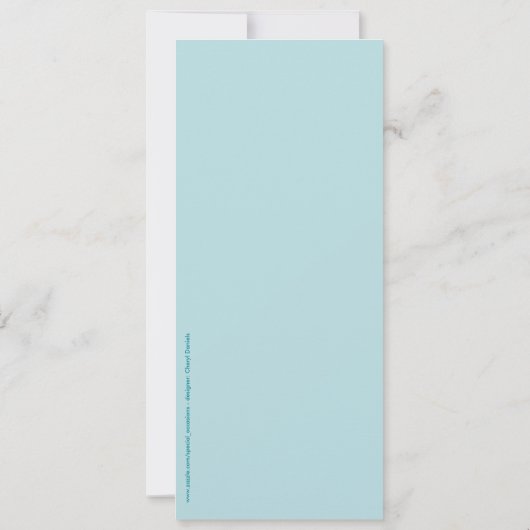 ハイビスカス·スターフィッシュ·デスティネーション結婚·アイランドズ 招待状 (裏面)