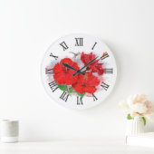 ハイビスカス&ドラゴンフライ大丸時計 ラージ壁時計 (ホーム)