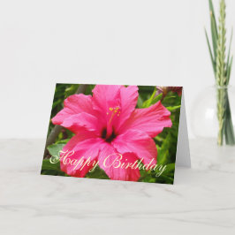 ハイビスカス – ハッピーバースデー カード