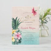 ハイビスカス パイナップル サマー キンセアニエラ 招待状 (スタンド正面)