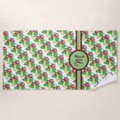 ハイビスカス ビーチタオル (正面)