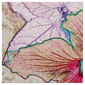 ハイビスカス ファブリック (クローズアップ)