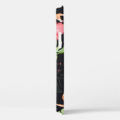 ハイビスカス、フラミンゴ、水彩熱帯パターン。 Case-Mate iPhoneケース (裏面 / 右)