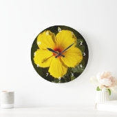 ハイビスカス·フラワー ラージ壁時計 (ホーム)