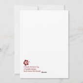 ハイビスカス ホヌ メレ カリキマカ グリーティング カード (裏面)