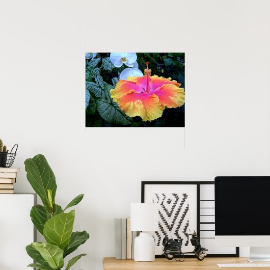 ハイビスカス ポスター (ホームオフィス)