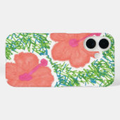 ハイビスカス ポップアート柄 Case-Mate iPhoneケース (裏面 (横))