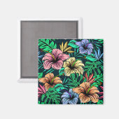 ハイビスカス マグネット (正面/裏面)