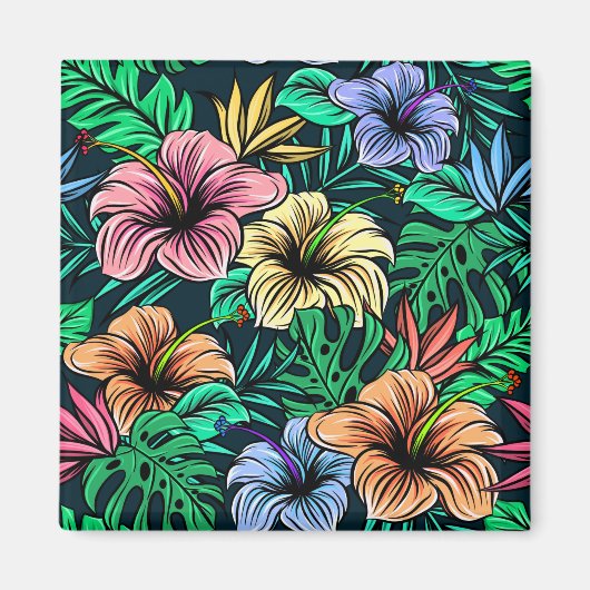 ハイビスカス マグネット (正面)