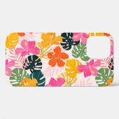 ハイビスカス&モンステラ：熱帯振動 Case-Mate iPhoneケース (裏面 (横))