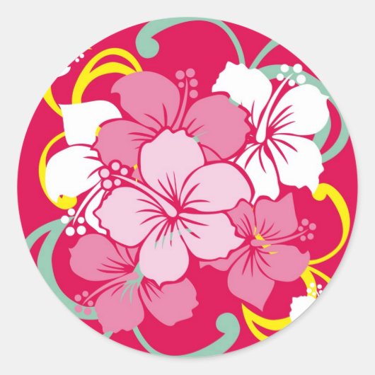 ハイビスカス ラウンドシール (正面)