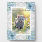 ハイビスカス & ラッセル ターコイズ フォトプラーク (正面)