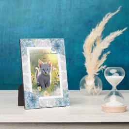 ハイビスカス & ラッセル ターコイズ フォトプラーク