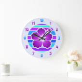 ハイビスカス ラージ壁時計 (ホーム)