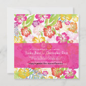 ハイビスカス/ルアウ/レイ 結婚式招待状 招待状 (裏面)