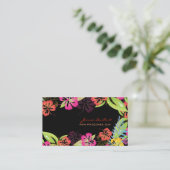 ハイビスカス、レトロはっきりした熱帯花 名刺 (スタンド正面)