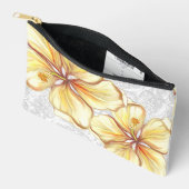 ハイビスカス&レースイエロー アクセサリーポーチ (見開き)