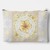 ハイビスカス&レースイエロー アクセサリーポーチ (裏面)