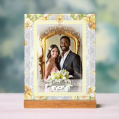 ハイビスカス&レースイエロー アクリルサイン (ニュートラル)