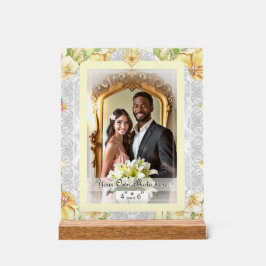 ハイビスカス&レースイエロー アクリルサイン