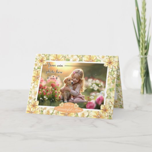 ハイビスカス&レースイエロー カード (正面)