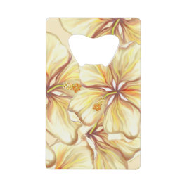 ハイビスカス&レースイエロー クレジットカード栓抜き