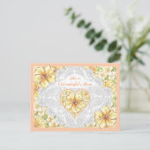 ハイビスカス&レースイエロー シーズンポストカード (スタンド正面)