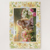 ハイビスカス&レースイエロー ジグソーパズル (縦)