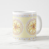 ハイビスカス&レースイエロー ジャンボコーヒーマグカップ (正面右)