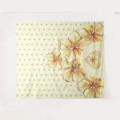 ハイビスカス&レースイエロー タペストリー (正面(横))