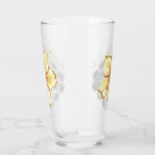 ハイビスカス&レースイエロー タンブラーグラス (左)