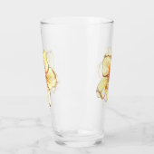 ハイビスカス&レースイエロー タンブラーグラス (左)