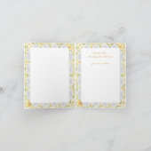 ハイビスカス&レースイエロー ノートカード (内部)