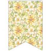 ハイビスカス&レースイエロー バンティングフラッグ (第2の旗)