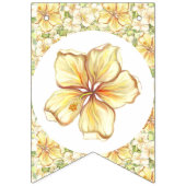 ハイビスカス&レースイエロー バンティングフラッグ (第1の旗)