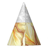 ハイビスカス&レースイエロー パーティーハット (裏面)