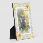 ハイビスカス&レースイエロー フォトプラーク (側面)