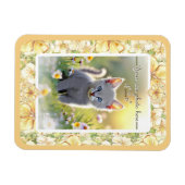 ハイビスカス&レースイエロー マグネット (横)