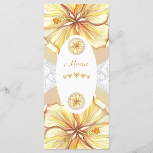 ハイビスカス&レースイエロー メニュー (裏面)