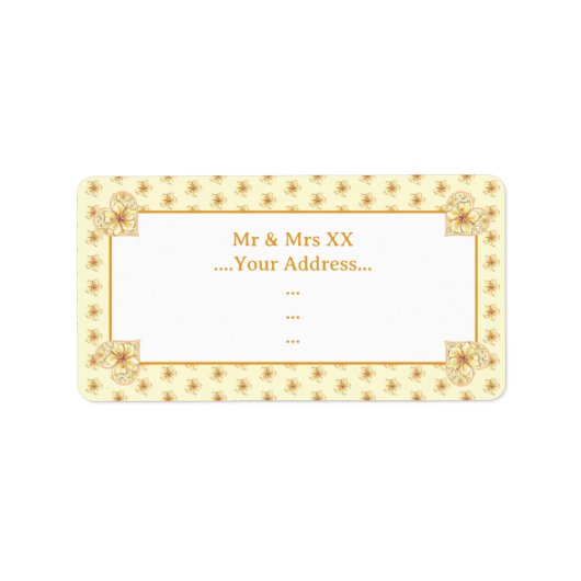 ハイビスカス&レースイエロー ラベル (正面)