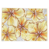 ハイビスカス&レースイエロー ラージペーパーバッグ (裏面)