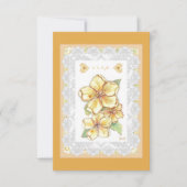 ハイビスカス&レースイエロー 出欠カード (正面)