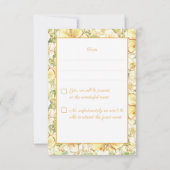 ハイビスカス&レースイエロー 出欠カード (裏面)