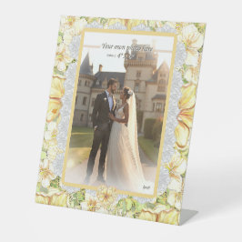 ハイビスカス&レースイエロー 台座サイン