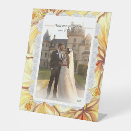 ハイビスカス&レースイエロー 台座サイン