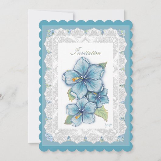 ハイビスカス&レースターコイズ (正面)